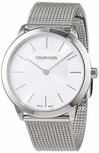 Fashion Calvin Klein Reloj Analógico de Cuarzo para Mujer con Correa de Acero