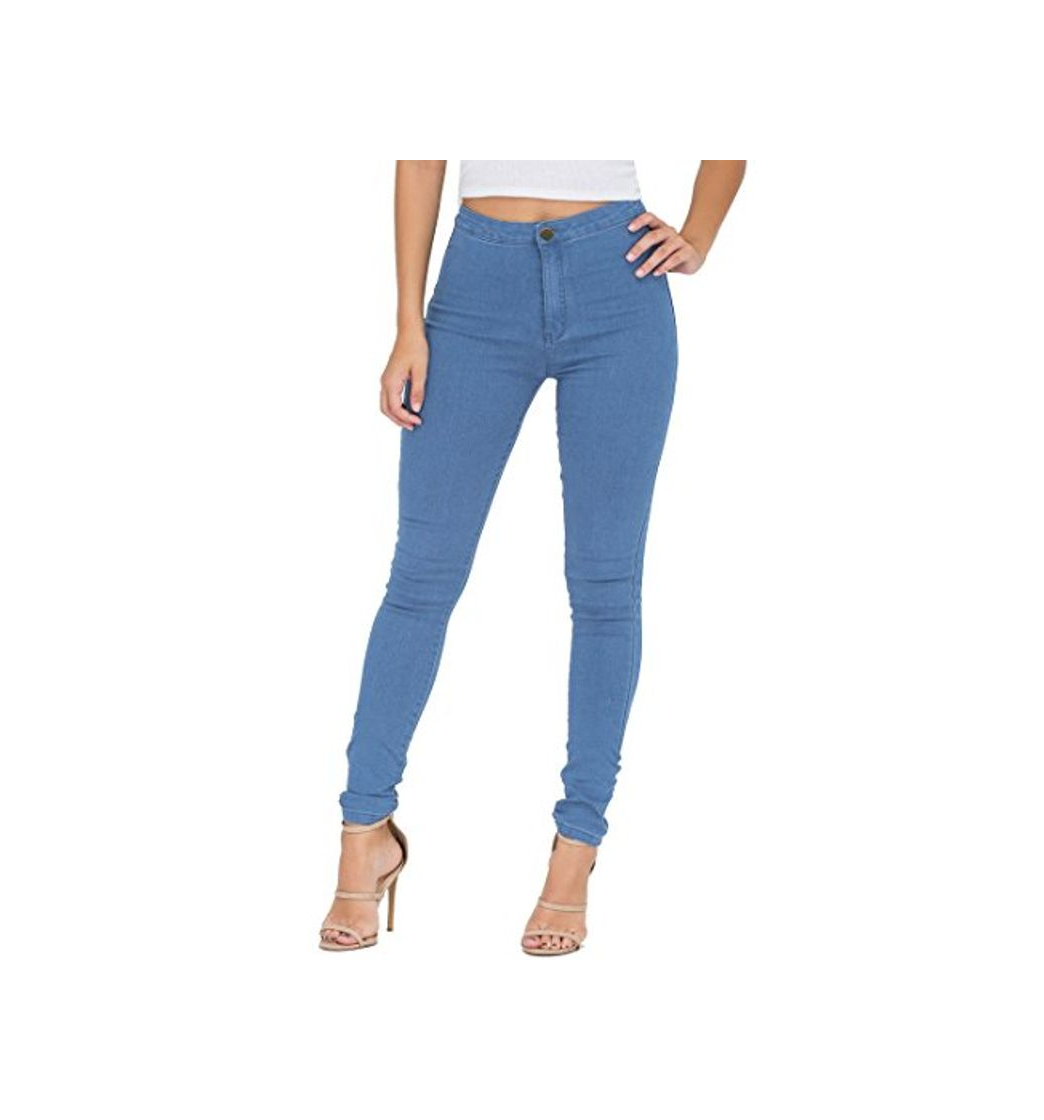 Moda EASTDAMO Vaqueros Mujer Push Up Tejanos Mujer Cintura Alta Pantalones Pitillos Elasticos