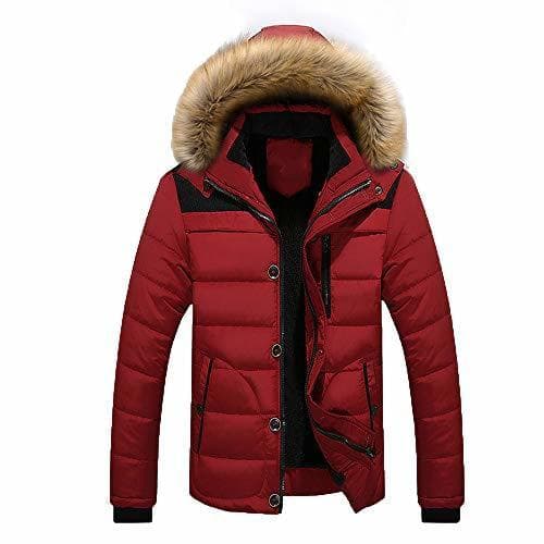 Product BaZhaHei Hombre Invierno Cazadoras De Plumas Calor Grueso Manga Larga Encapuchado Chaquetas