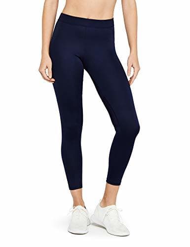 Product Marca Amazon - AURIQUE Leggings Deporte Petite Mujer, Azul