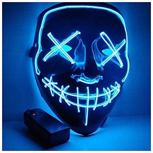 Producto Foneso Máscaras LED de Halloween, terribles Disfraces para Halloween, Cosplay, Carnaval, Fiestas