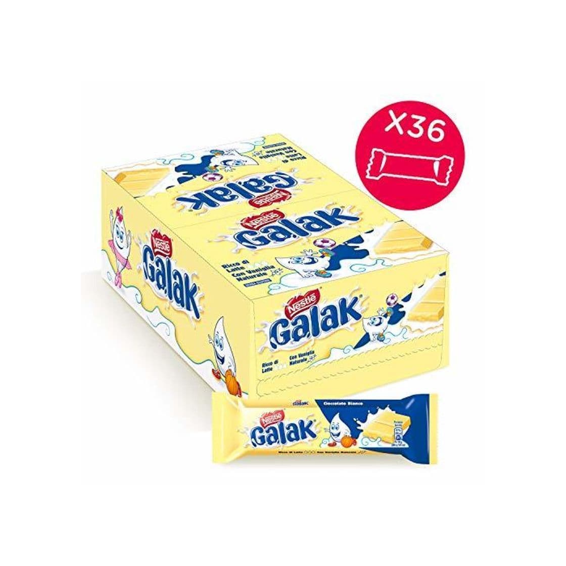 Producto GALAK BARRA DE NIDO DE CHOCOLATE BLANCO 36PCS