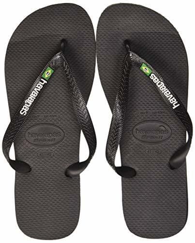 Product Havaianas Brasil Logo Zehentrenner Unisex-Erwachsene, Negro