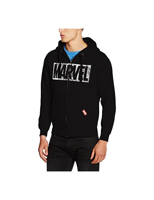 Producto Marvel Logo Distress Zip Hood Capucha, Negro