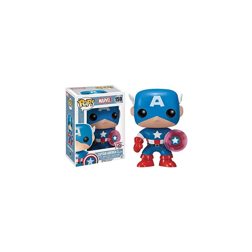 Game Funko- Pop Marvel: Endgame-Captain America w/BrokenShield & Mjolnir Capt A w/BrokenShield&Mjolnir Colctib