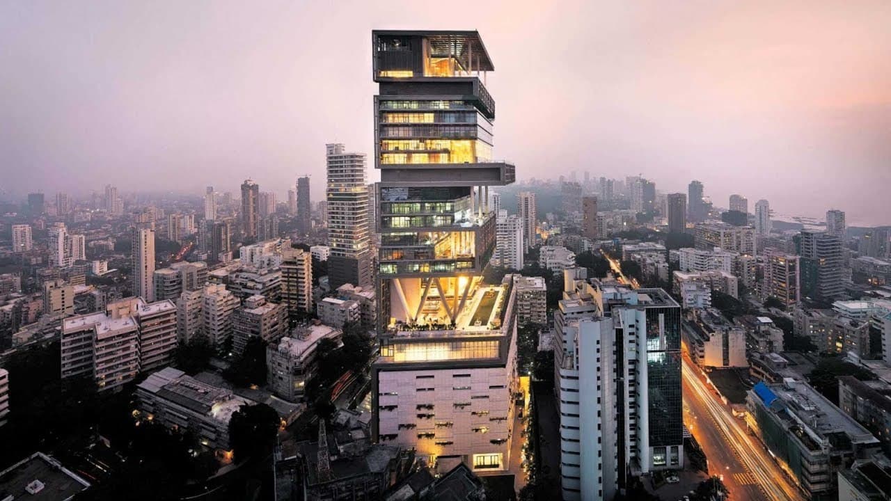 Fashion Mukesh Ambani house "Antilia", India in 4k ultra HD - YouTube