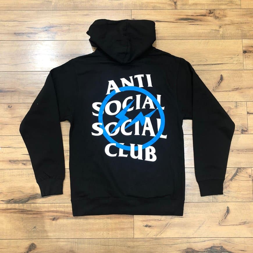 Product Anti Social Social Club x Fragment Blue Bolt Hoodie