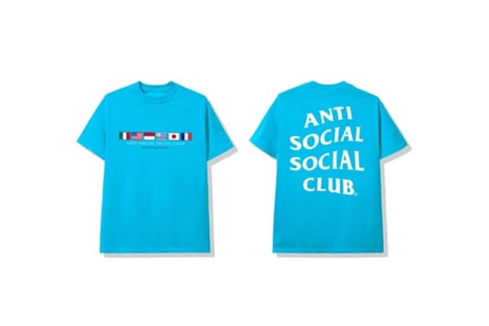 Product Anti Social Social Club Oceans Tee Blue