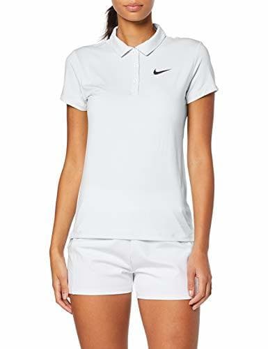 Product Nike W NKCT SS Pure Polo Shirt de Tenis, Mujer, Blanco