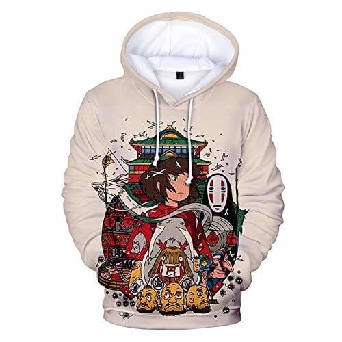 Producto Zcbm Sudadera con Capucha Unisex Spirited Away Ogino Chihiro Sin Rostro Hombre