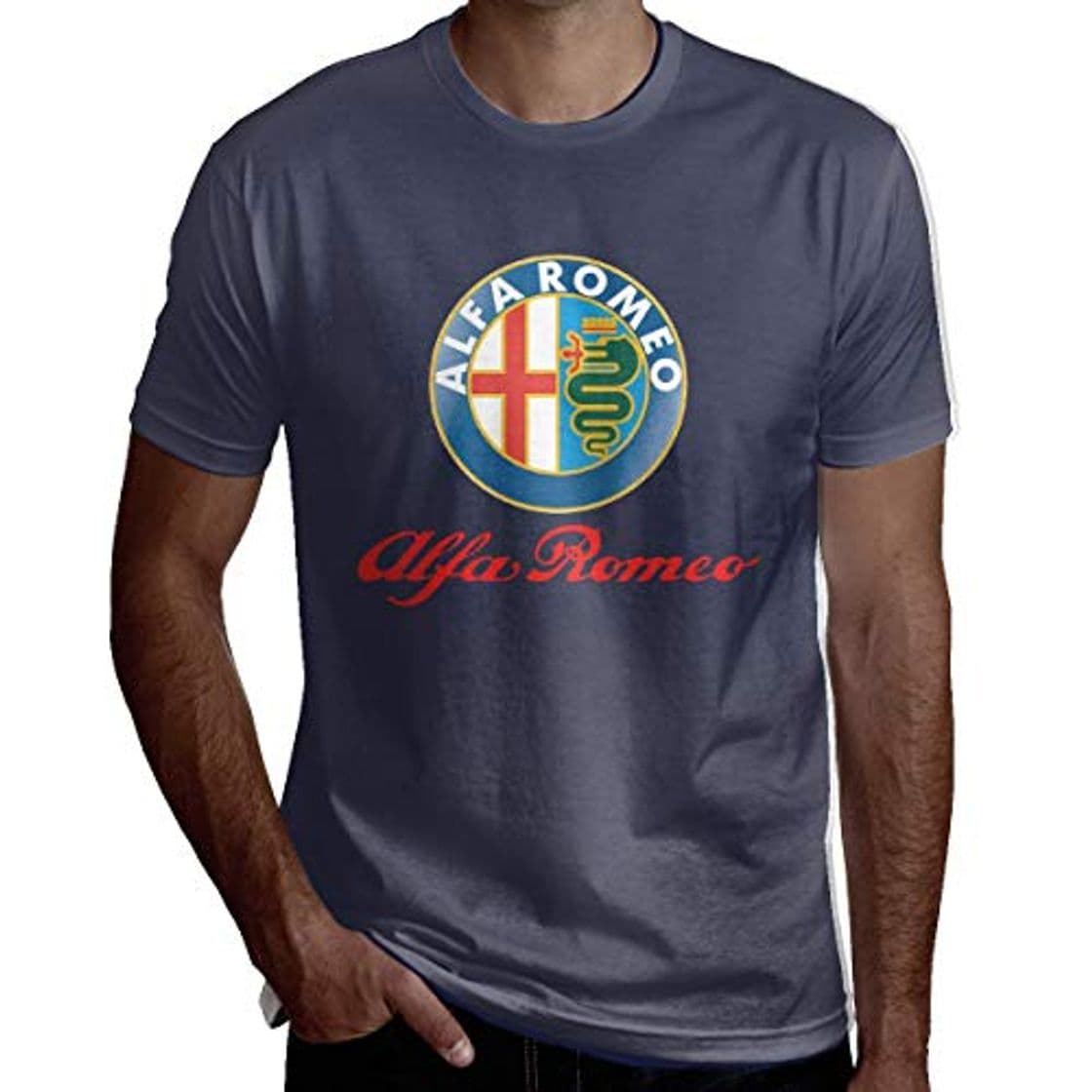 Producto Hengtaichang Hip Hop Alfa Romeo Camiseta para Hombre Negro