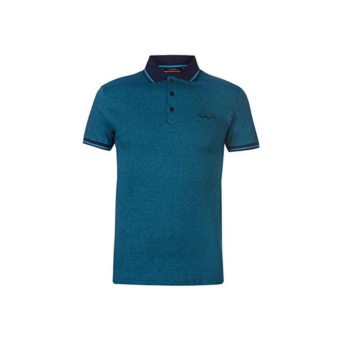 Product Pierre Cardin Hombre Polo de Rayas Finas Manga Corta con Bordado de