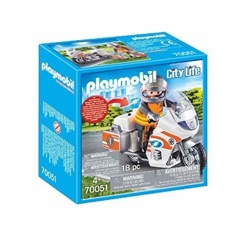 Product PLAYMOBIL Life City Moto Emergencia, Color carbón