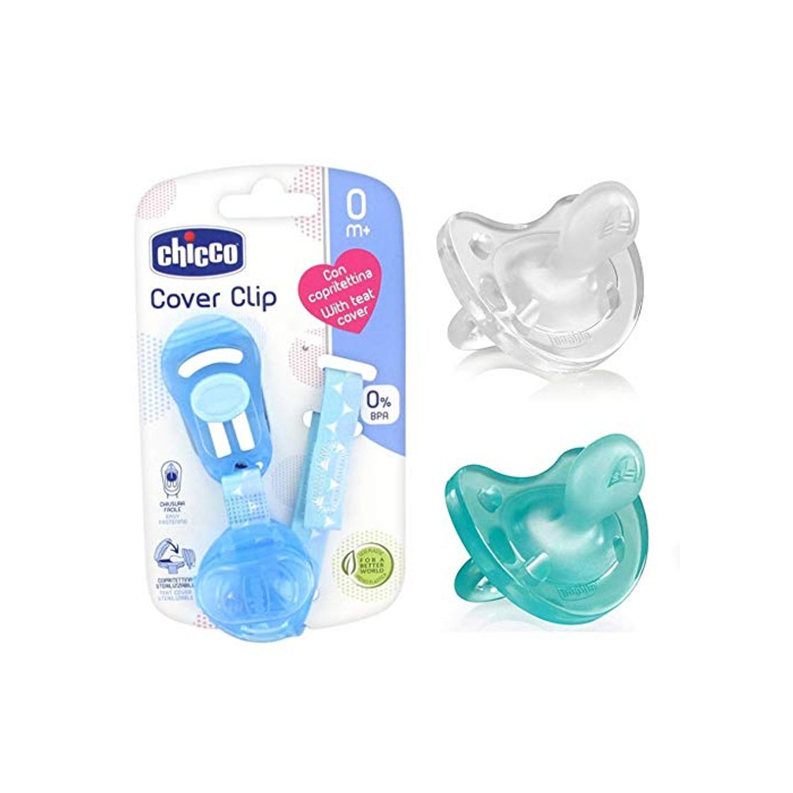 Producto CHICCO Physio Soft, Pack de 2 Chupetes de Silicona, 0-6 m