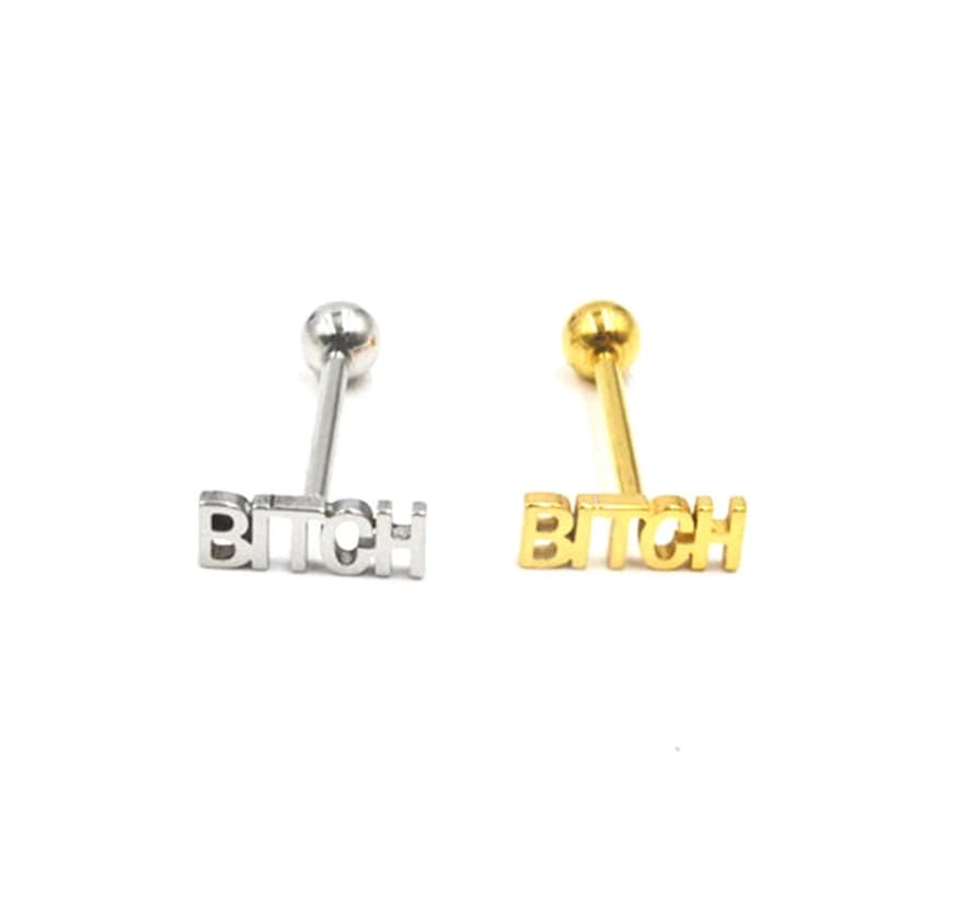 Producto Piercing de la lengua BITCH