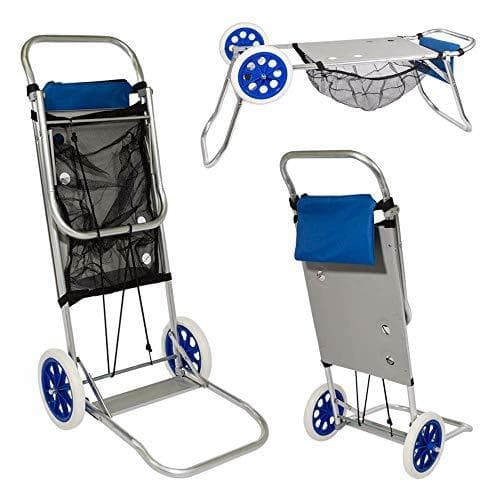 Producto Aktive 53928 Carro portasillas playa aluminio Beach