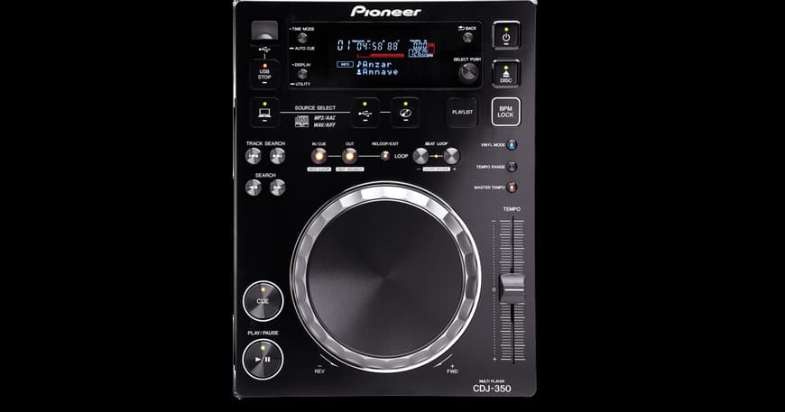 Fashion CDJ-350 rekordbox-ready digital deck (black) - Pioneer DJ