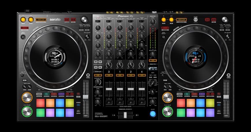 Fashion DDJ-1000SRT 4-channel performance DJ controller for Serato DJ ...