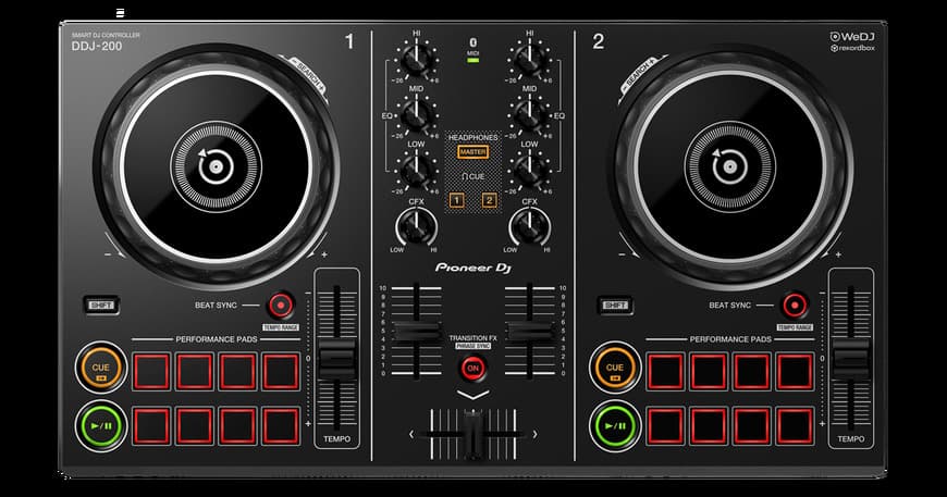 Fashion DDJ-200 Controlador DJ inteligente (negro) - Pioneer DJ