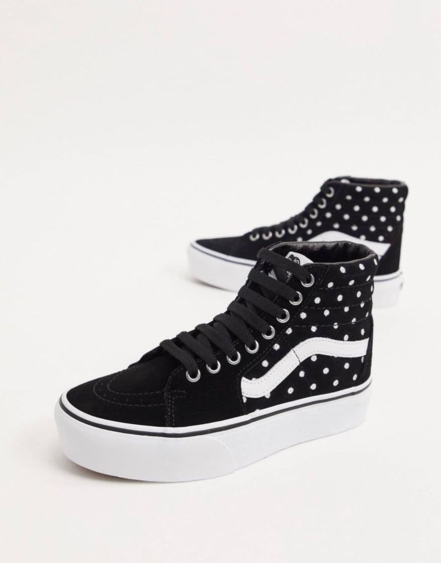 Fashion Vans SK8-Hi Platform 2.0 suede sneakers in polka dot