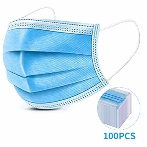 Product Pretty See 100pcs Tamaño 3-PLY de Cara Libre desechable Azul