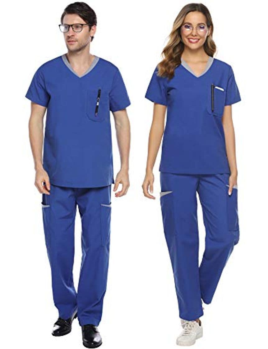 Producto Abollria Uniformes Unisex en 80% Algodón para Enfermera Médica y Trabajadores de