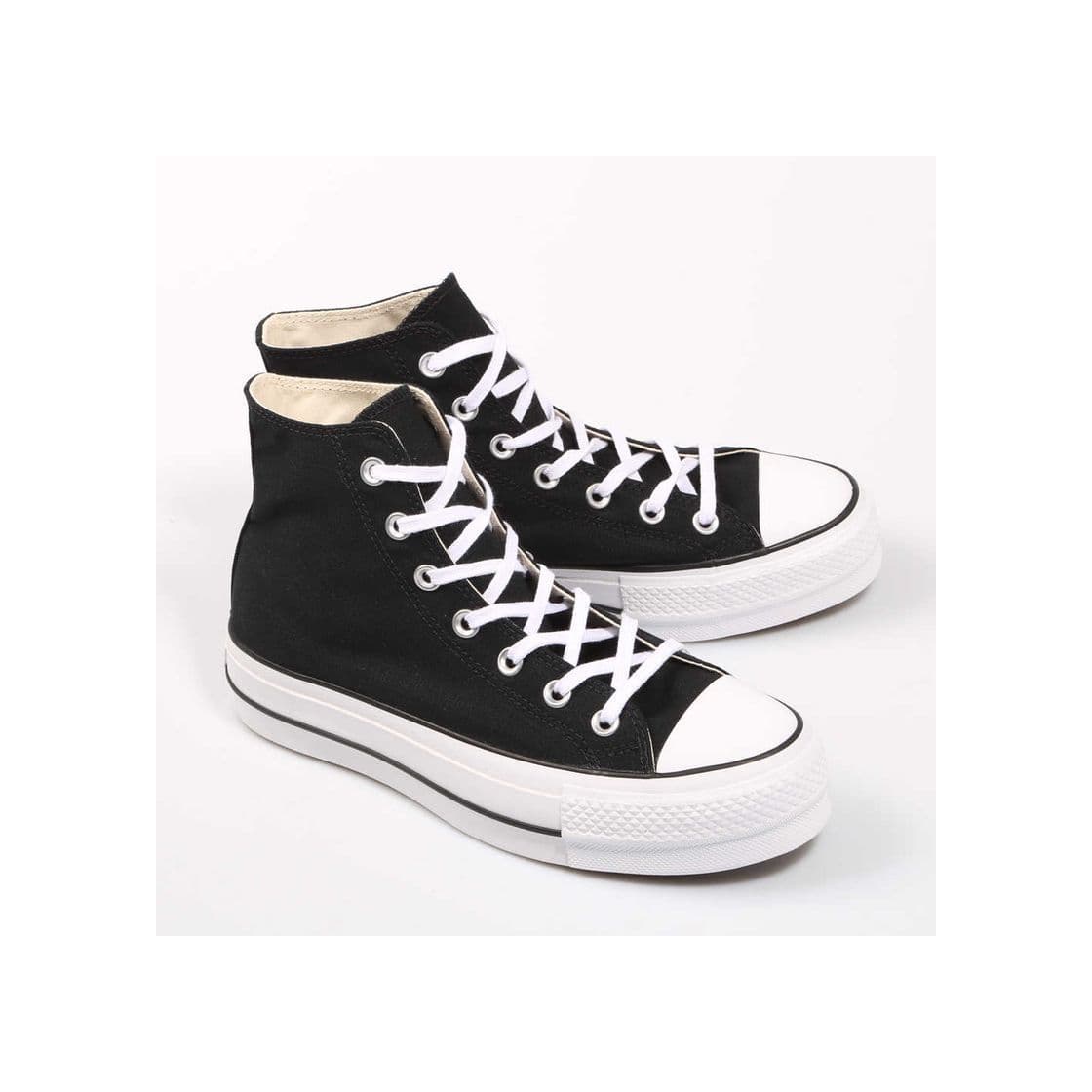 Product Converse Chuck Taylor CTAS Lift Hi, Zapatillas para Mujer, Negro