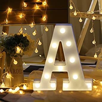 Producto Letras Led Letras Decorativas Letras Alphabet Light Luces De Espejo Del Alfabeto