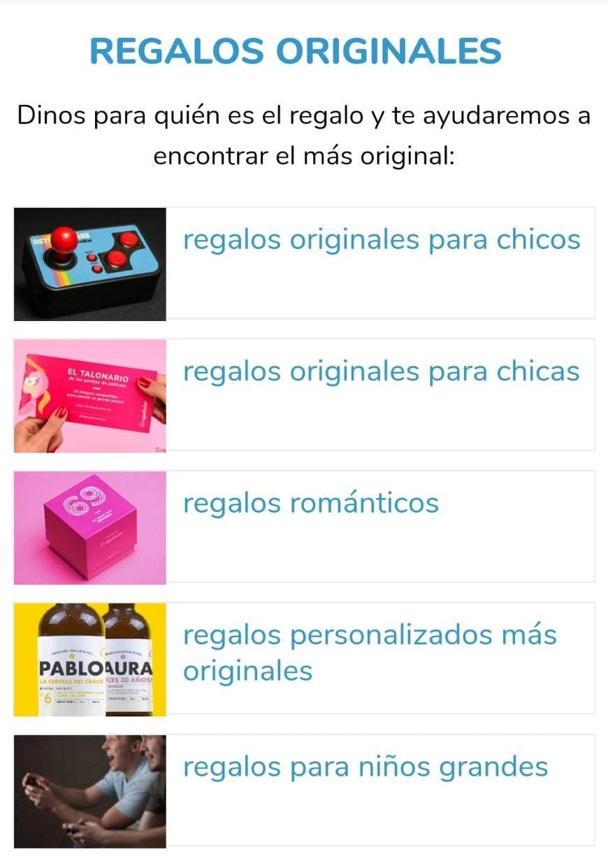 Moda Regalos originales! 