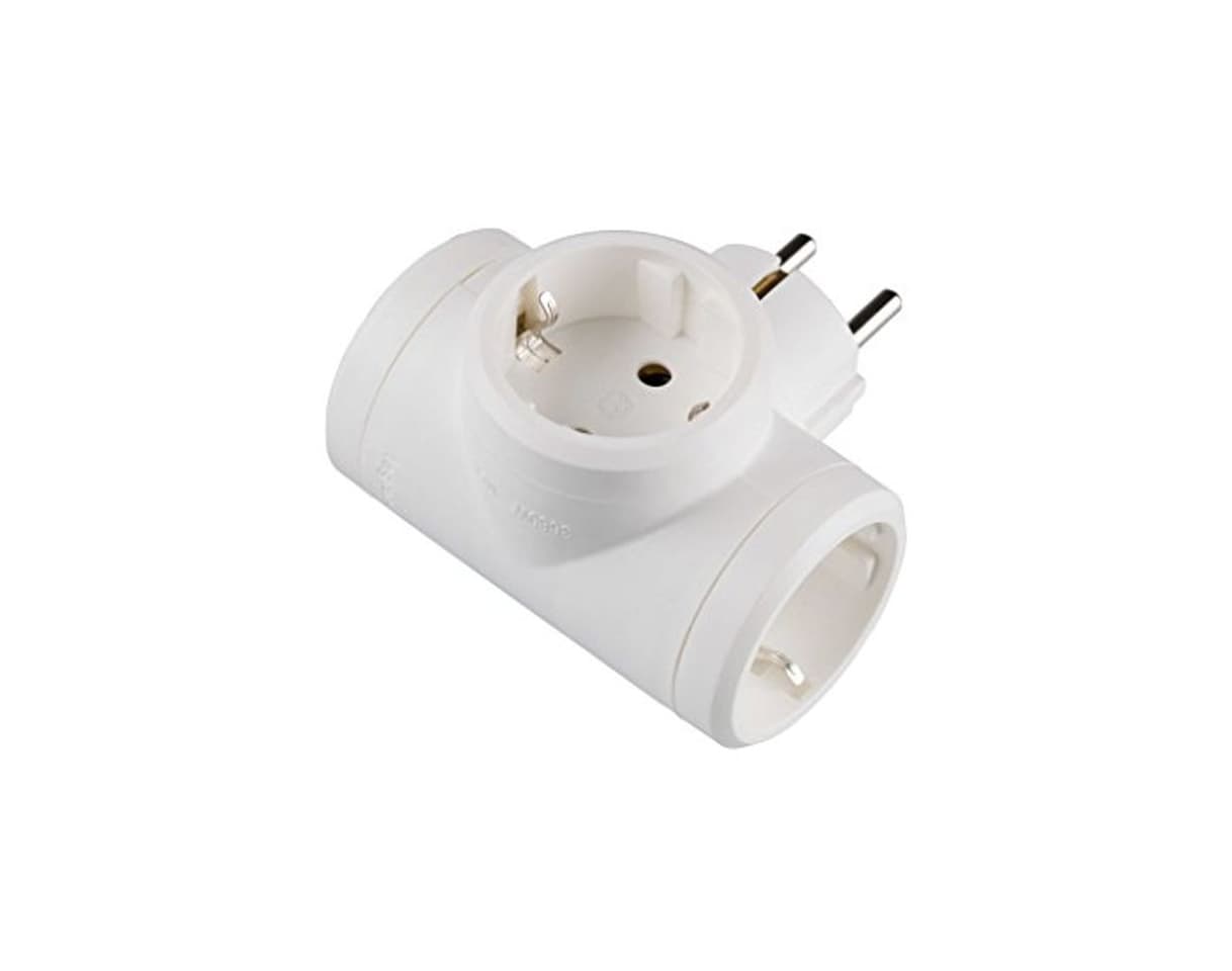 Product Legrand, 050662 Adaptadores - Adaptador triple con entrada lateral, enchufe en color