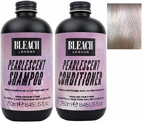 Beauty Champú perlado Bleach London de 250 ml y blanqueador London Pearlescent Acondicionador