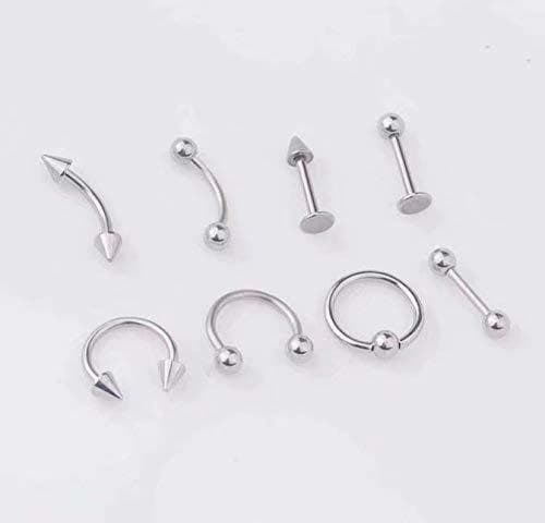 Product TOOGOO 10Pcs Ni？a Linda Plata Brillante Y Oro Estrella Anillo de Pelo