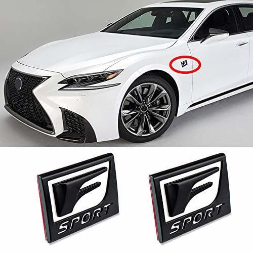 Product L&U Placa Fender Logo 2X F-Sport Emblema del Coche Delantero Izquierdo Lado