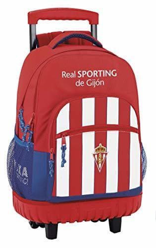 Place Safta Mochila Escolar Grande Con Ruedas Real Sporting De Gijon Oficial 320x140x460mm