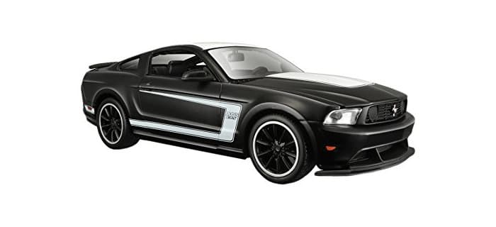 Product Maisto- 1:24 Ford Mustang, Color Negro Mate y Blanco