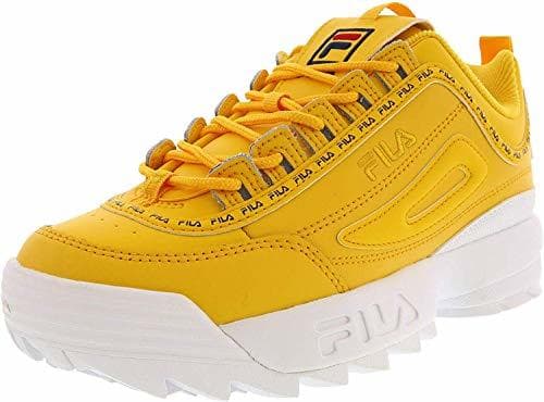 Product Fila - Modelo Disruptor II Premium Repeat - Zapatillas para mujer, Amarillo