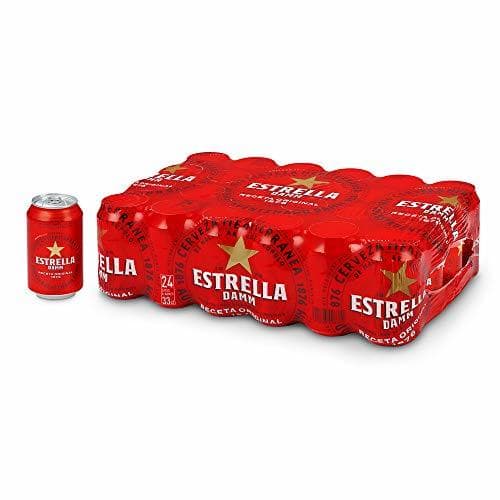 Product Cerveza Estrella Damm Pack de 24 Latas 33cl