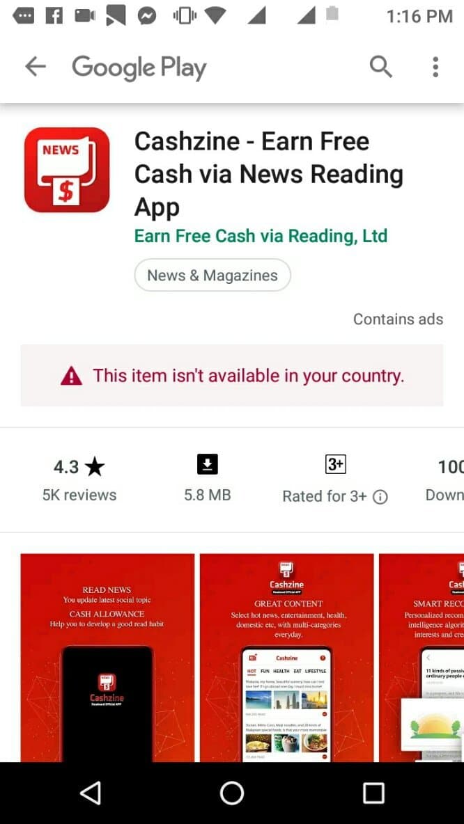 App APP CASHZINE