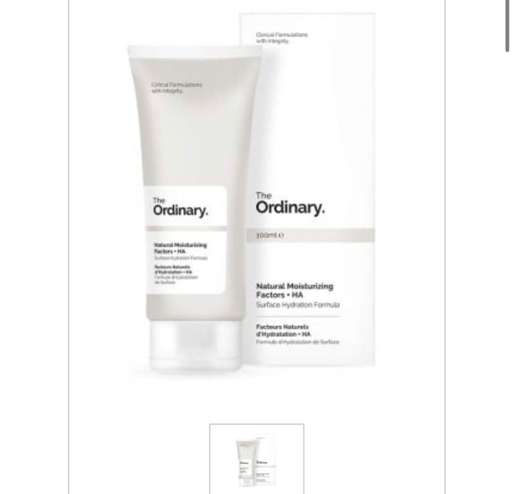 Moda The Ordinary - Natural Moisturizing Factors + HA - 100ml ...