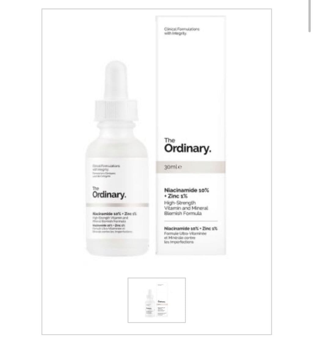 Moda The Ordinary - Niacinamide 10% + Zinc 1%