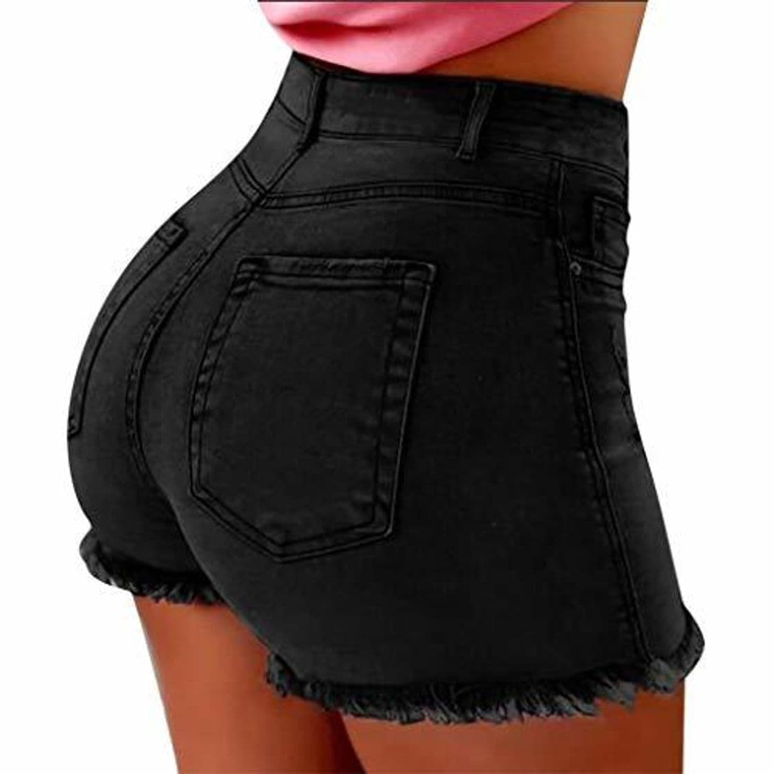 Moda Gusspower Pantalones Cortos para Mujer Sexy Vaqueros Mujer Cintura Alta Tallas Grandes