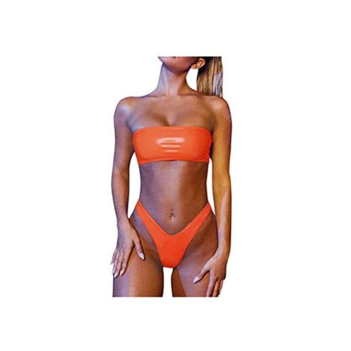 Product TwoCC Conjunto De Bikini con Vendaje Bandeau para Mujer Traje De Baño