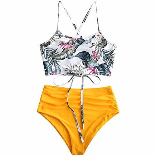 Producto ZAFUL - Conjunto de tankini acolchado para mujer