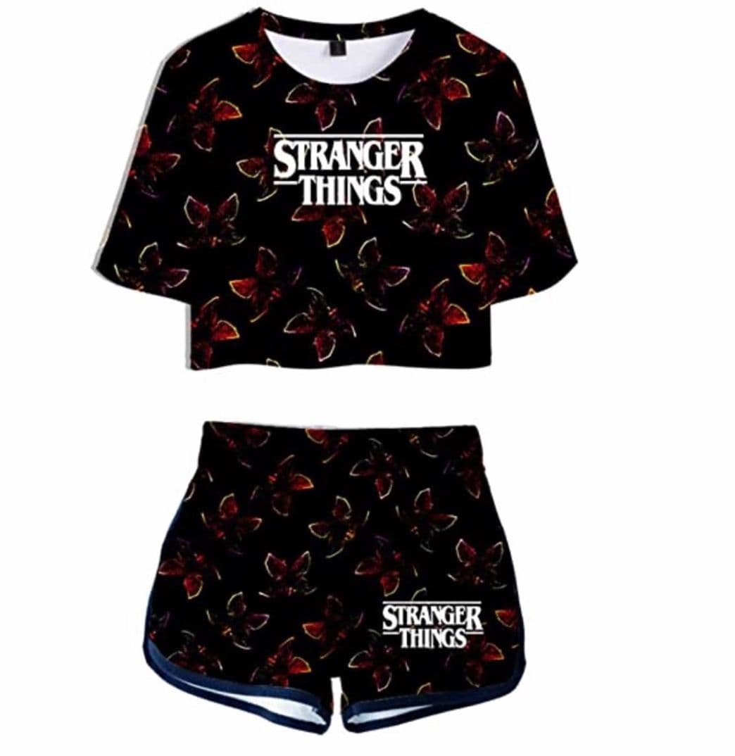 Product Silver Basic Stranger Things 3D Imprimiendo Camisetas y Shorts Ropa Deportiva de