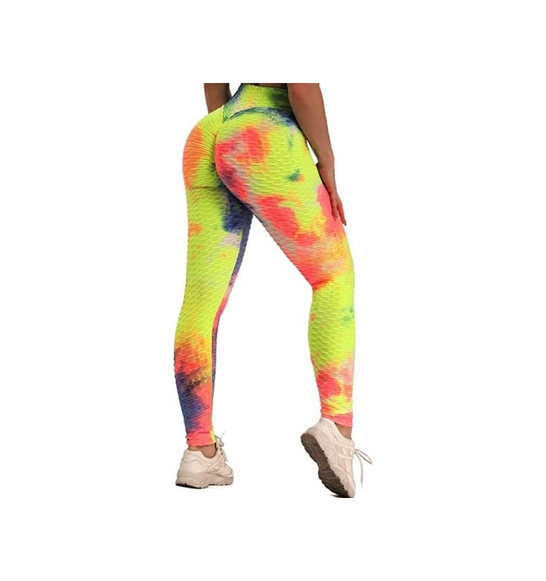 Moda FITTOO Mallas Pantalones Deportivos Leggings Mujer Yoga de Alta Cintura Elásticos y