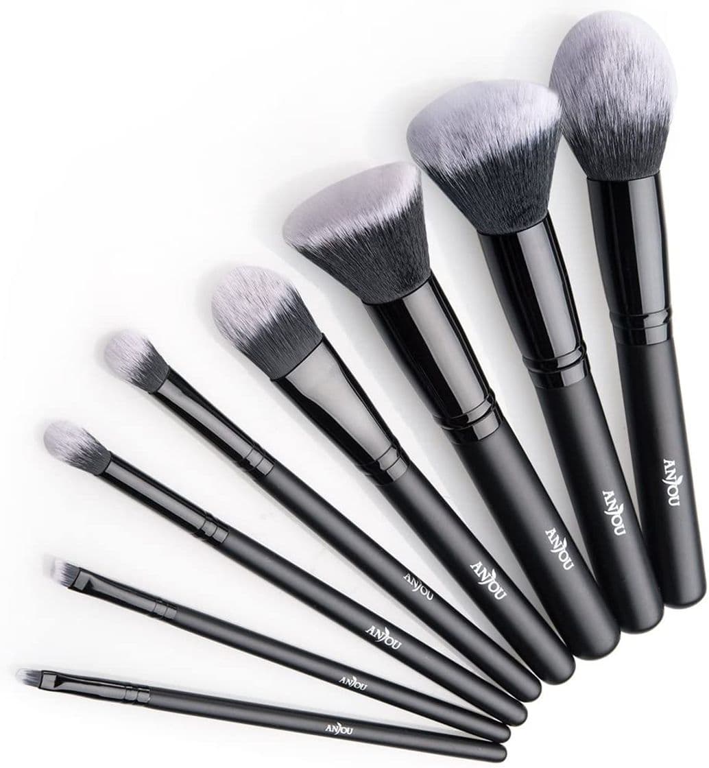 Belleza Brochas Maquillaje profesional 8 Piezas de Anjou