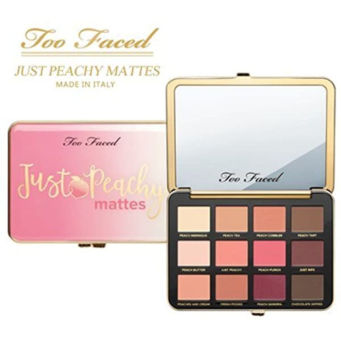 Belleza Paleta de sombras de ojos de terciopelo mate Just Peachy