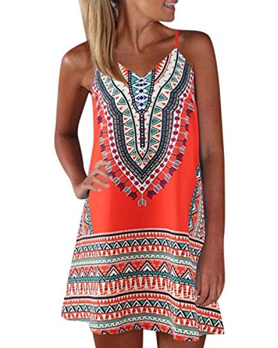 Producto ZANZEA Chaleco sin Mangas de Verano para Mujer Mini Vestido Gradiente Slim