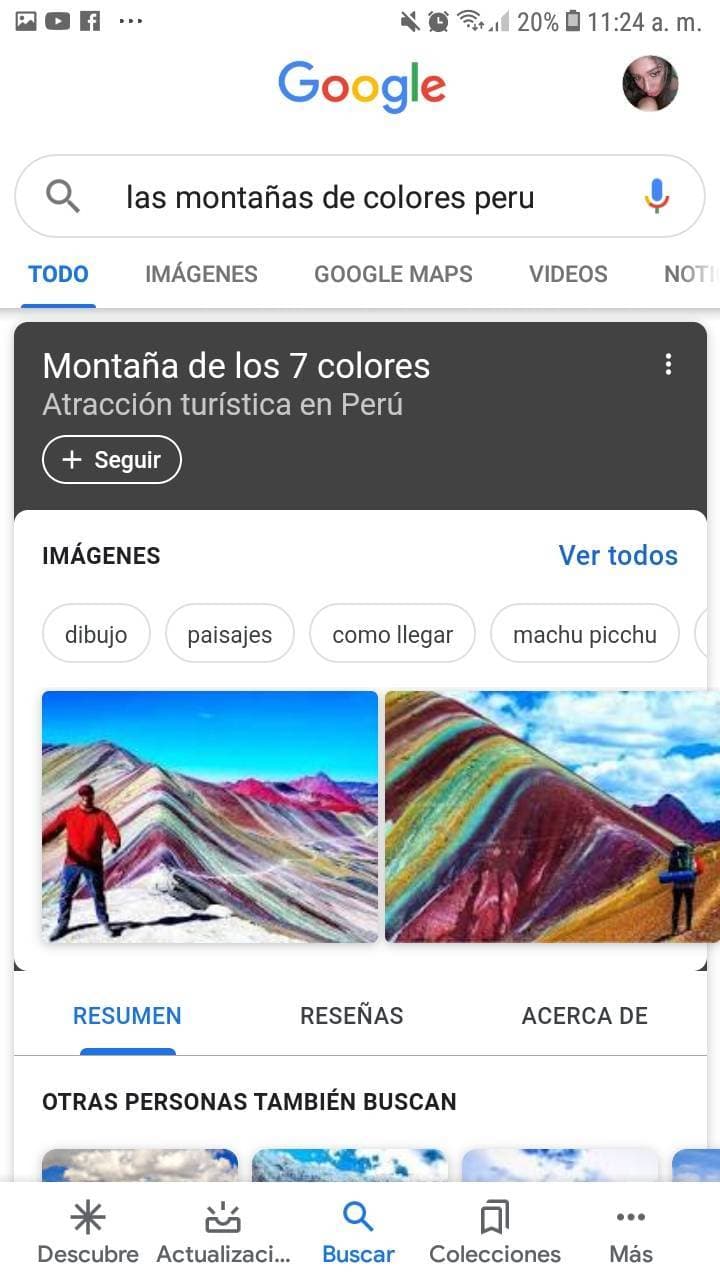 Lugar Montaña de los 7 colores