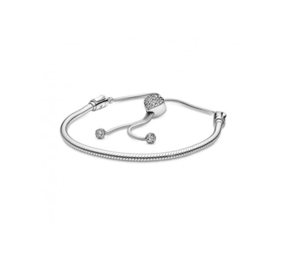 Product Pulseira deslizaste snake com fecho coração pavé pandora